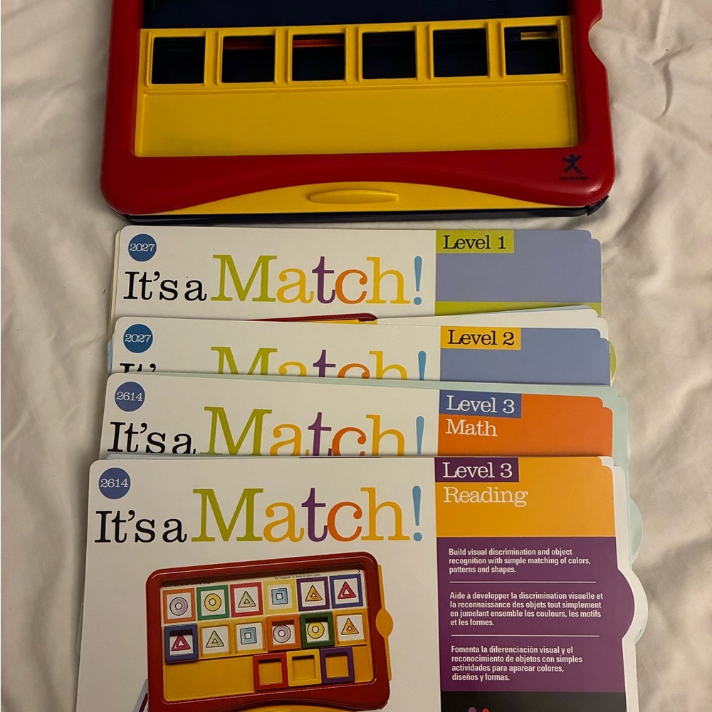 It's a Match! Kids Educational Matching Game - Red and Yellow